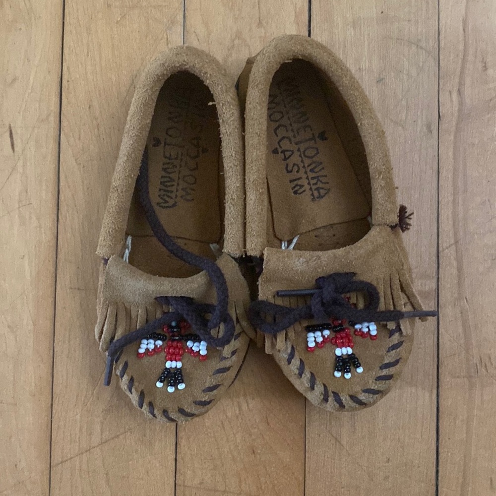 Minnetonka Thunderbird Moc - Toddler Size 7 - Brown